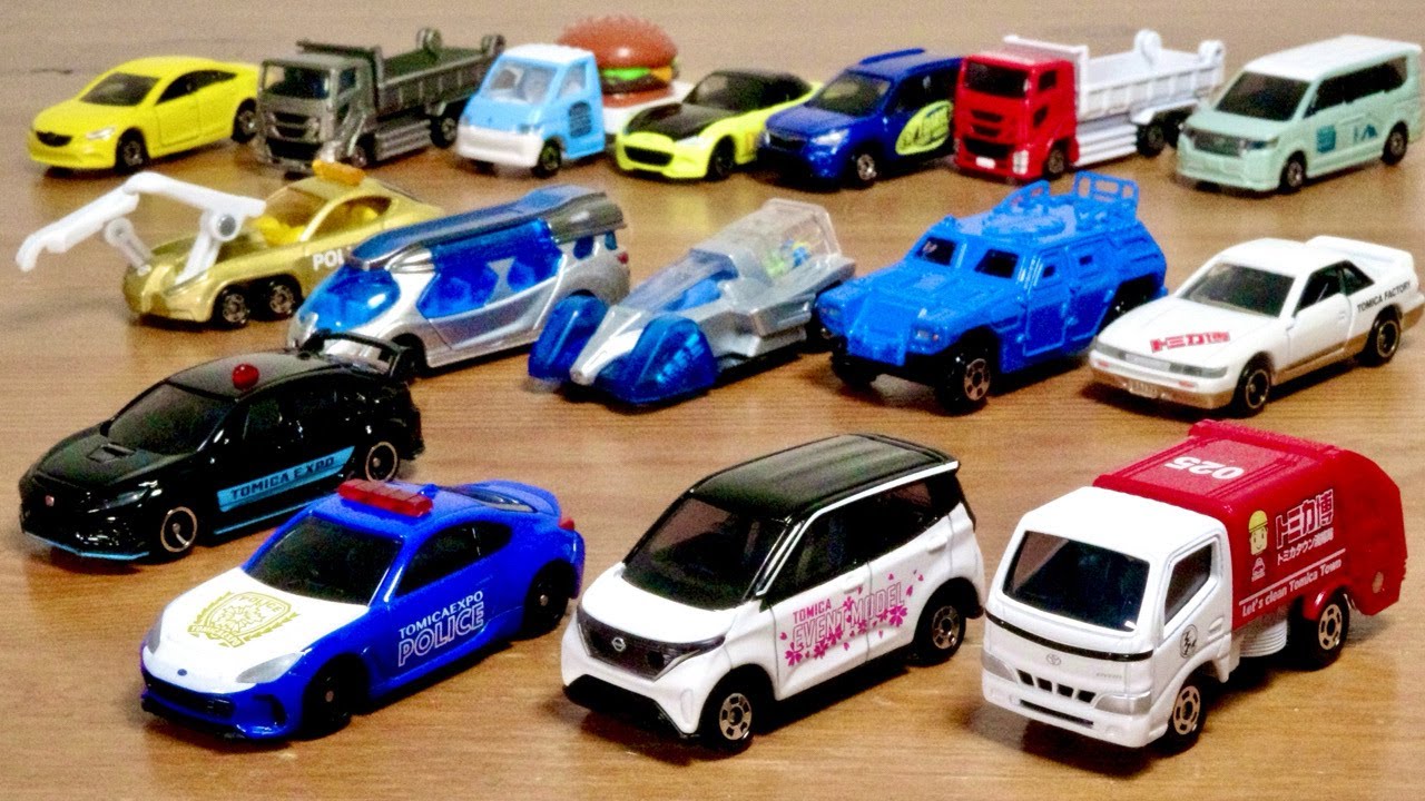 Many new items are available as prizes at the attractions! Tomica