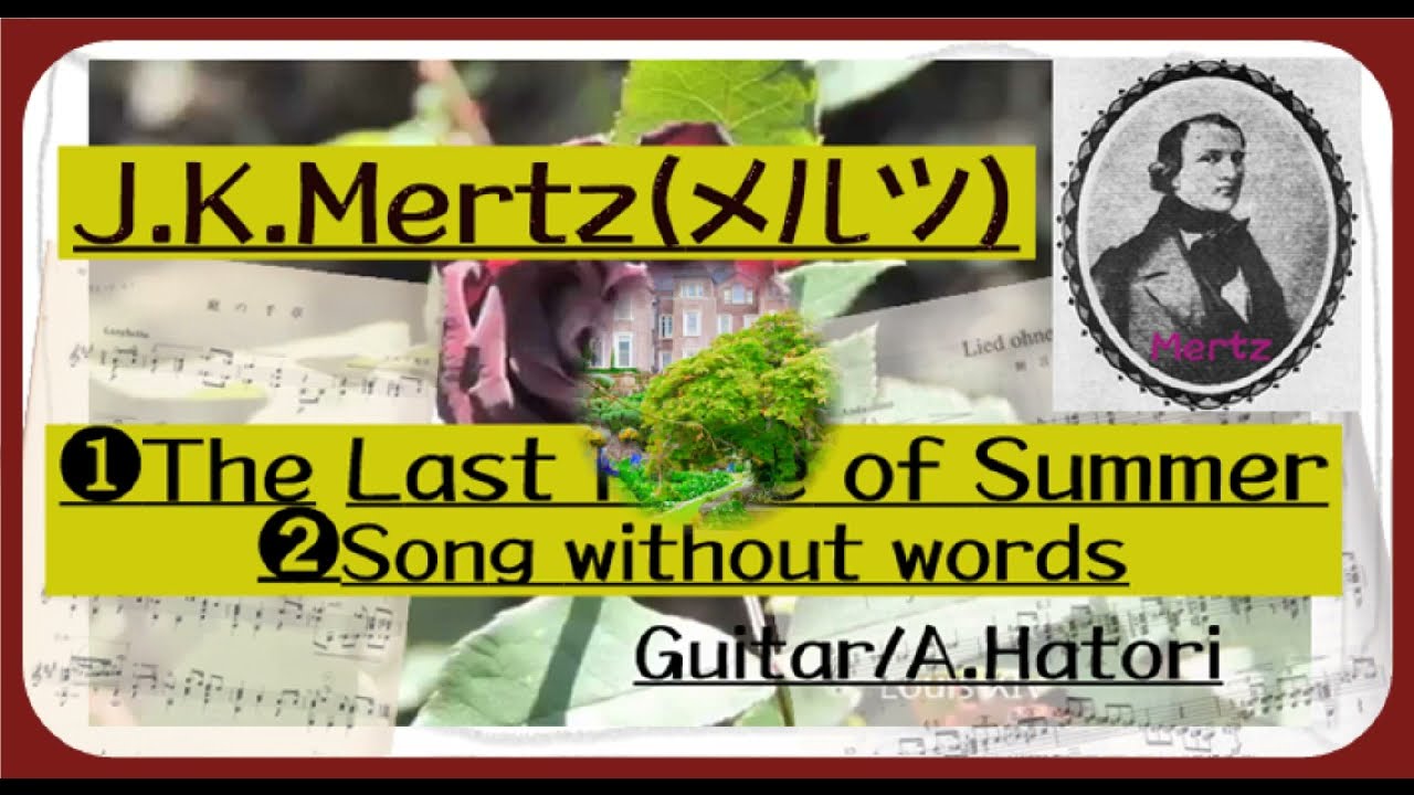 J.K.Mertz(ﾒﾙﾂ)//①The Last Rose of Summer(夏の名残りの薔薇