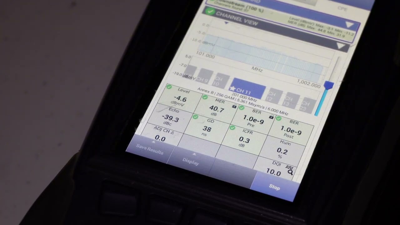 Viavi OneExpert CATV ONX-620 basic coax testing | Channel Check