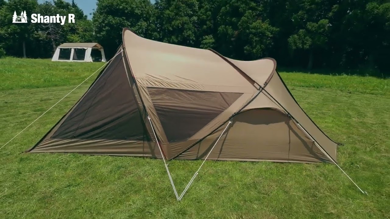 オガワ シャンティR 2659 キャンプ スクリーンテント 5人用 : サンド
