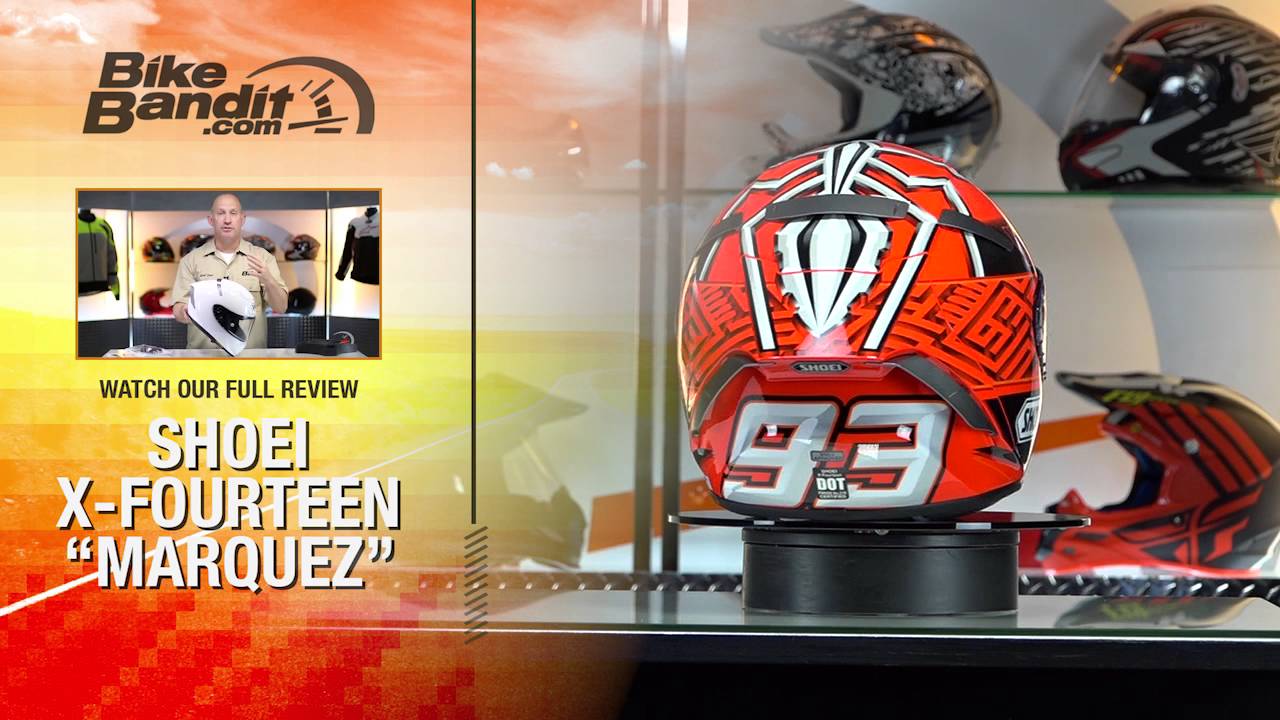 Shoei X-Fourteen Marquez 4 Helmet Graphical Overview | BikeBandit