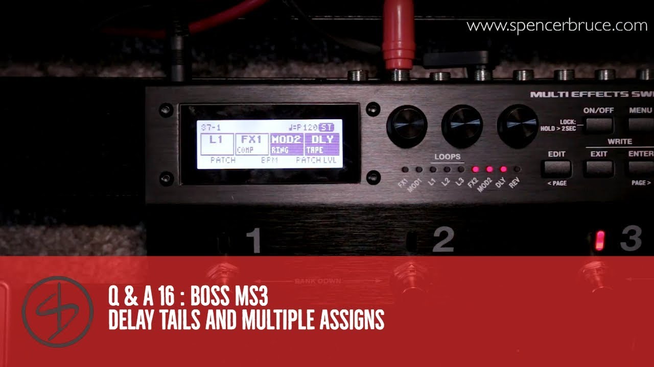 Q & A 16 : Boss MS3 Delay tails and using multiple assigns - YouTube