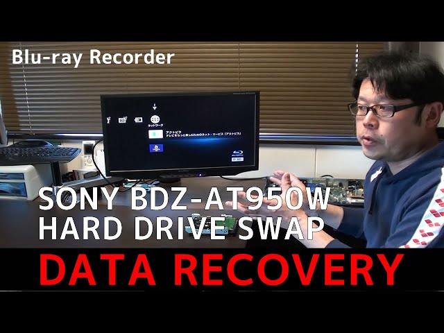 I tried replacing the hard disk in my Sony Blu-ray disc recorder