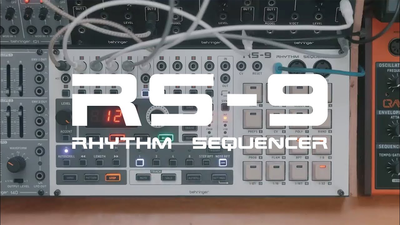 日本語字幕】Behringer RS-9 ~ ユーロラック用リズムシーケンサー
