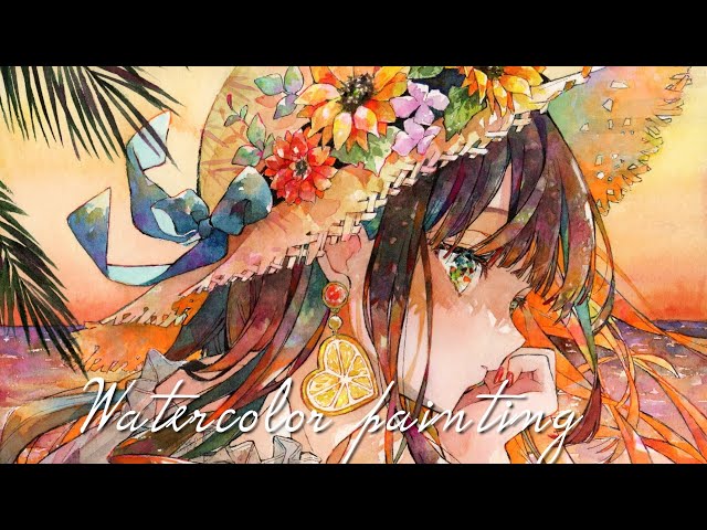 絵画「薄氷溶けて午後の陽だまり」 水彩画 水彩画「薄氷解けて午後の陽