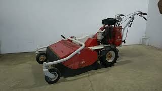 シバウラ 自走式草刈機 ハンマーナイフモア FE750 - YouTube