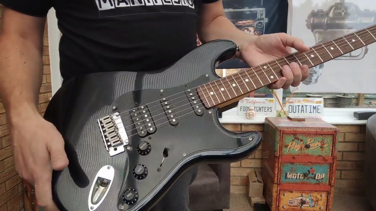 Squier Standard Stratocaster HSS Review Demo - YouTube