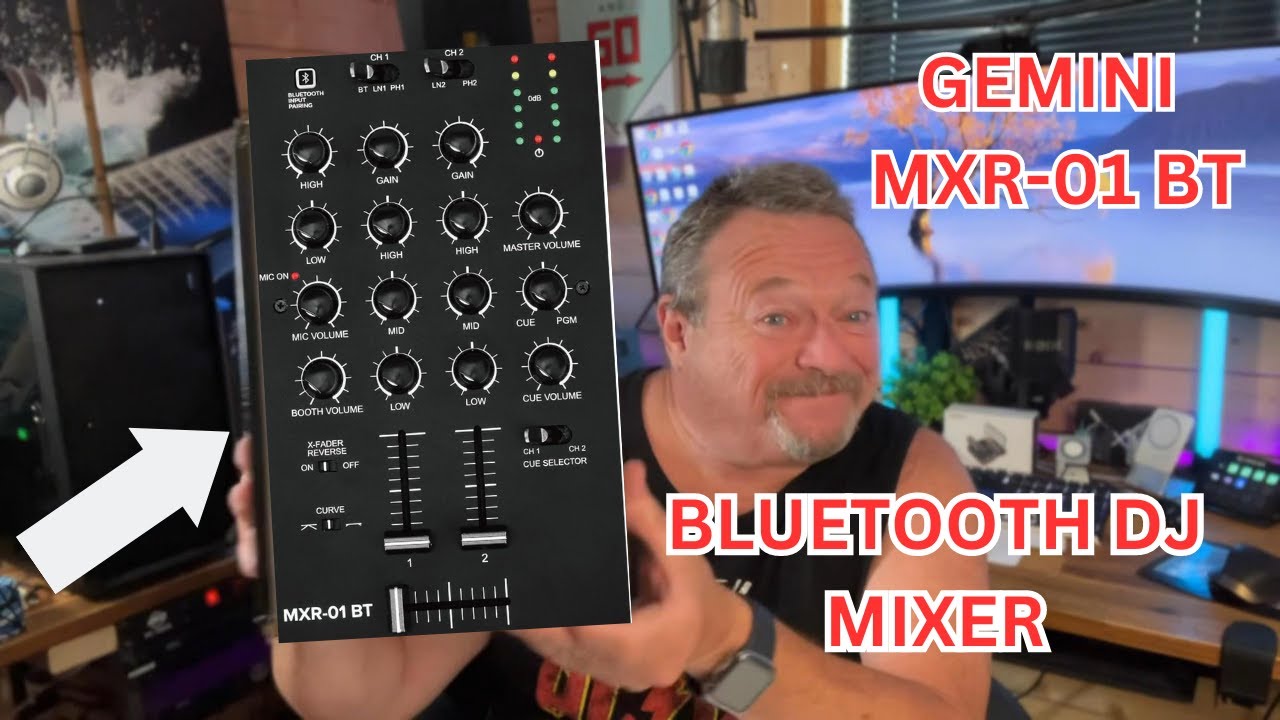 GEMINI MXR 01 BT BLUETOOTH DJ MIXER - YouTube
