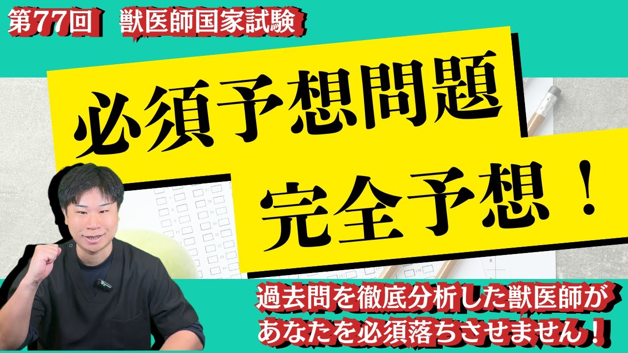 獣医師国家試験必須問題完全予想‼️│勉強方法や対策についてお話し