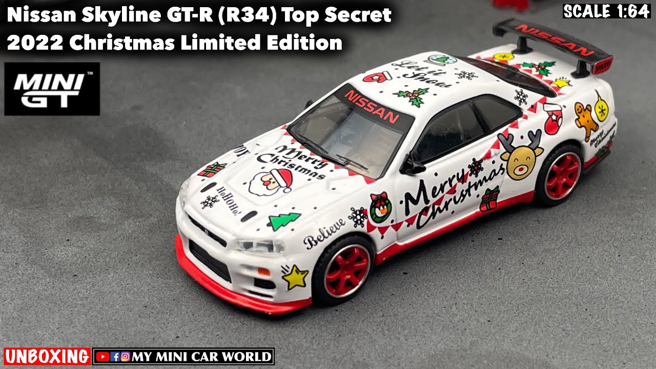 MY MINI CAR WORLD』UNBOXING MINI GT 1/64 NISSAN SKYLINE GT-R (R34