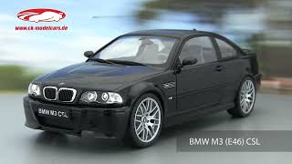 Solido 1:18 BMW M3 (E46) CSL 建設年 2003 黒 S1806506 モデル 車