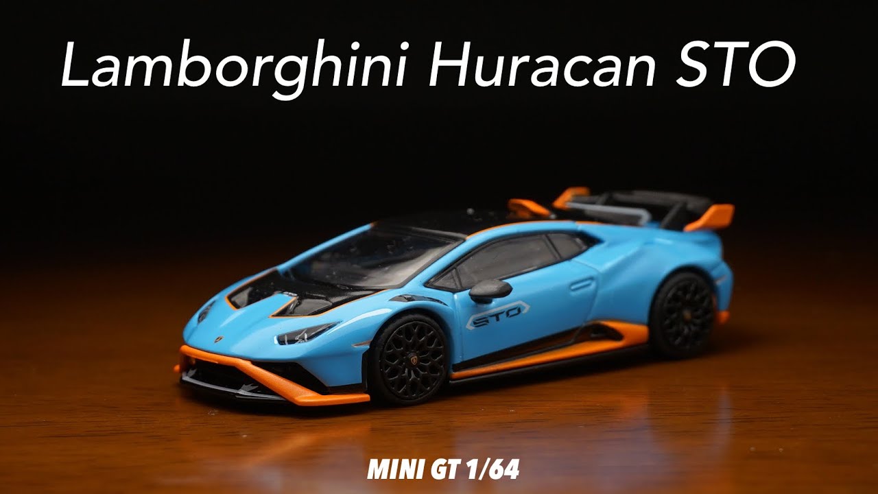 MINI GT 1/64 Lamborghini Huracan STO Blue Laufey - YouTube