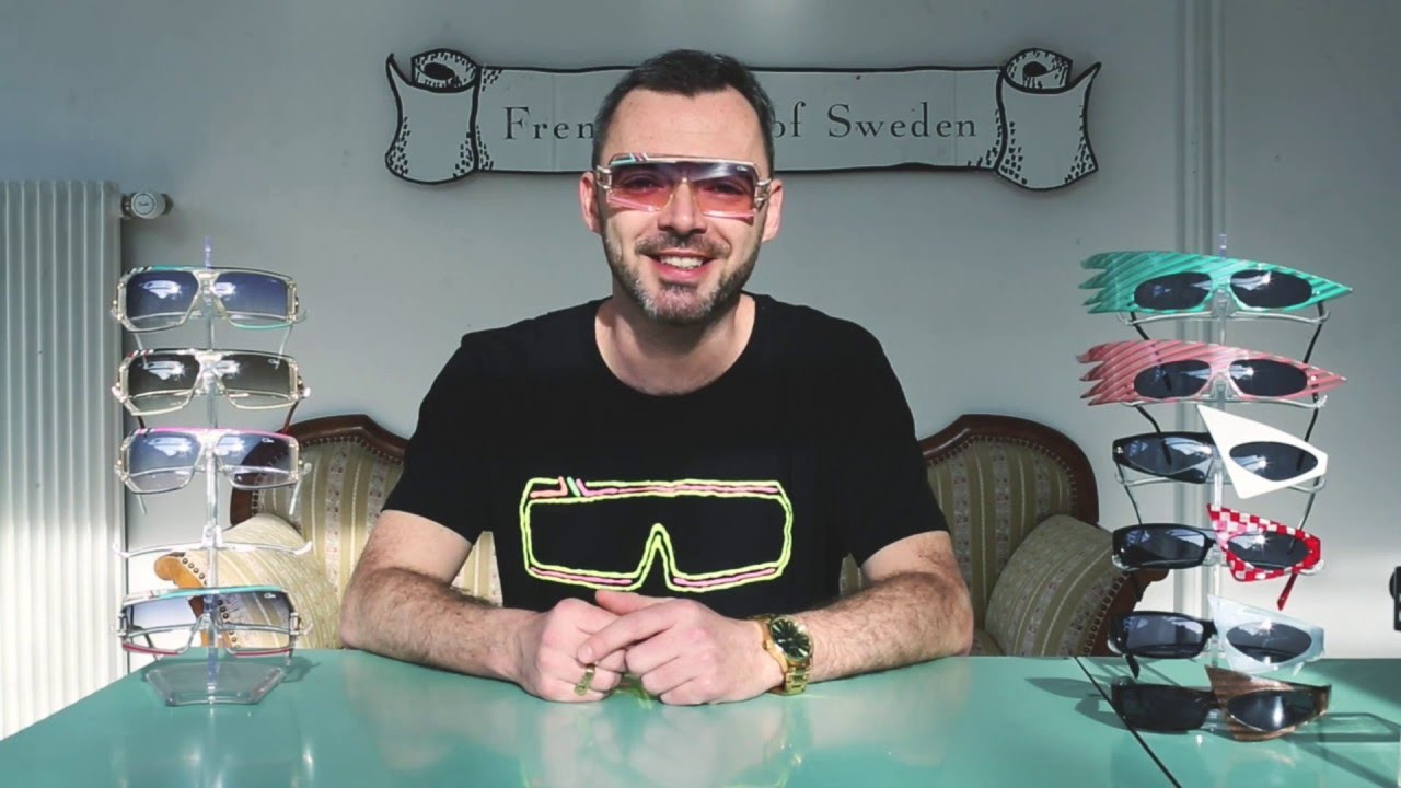 10 Frames: Asymmetrical Vintage Sunglasses by Cazal & Mikli