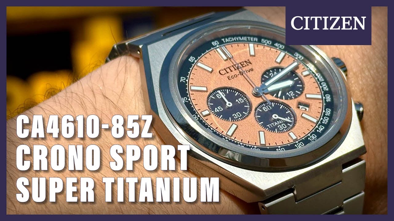 Unboxing The Citizen Crono Sport CA4610-85Z - YouTube