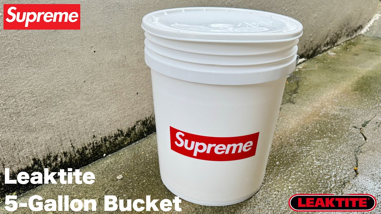 SUPREME LEAKTITE 5-GALLON BUCKET UNBOXING + KITH MONDAY PROGRAM