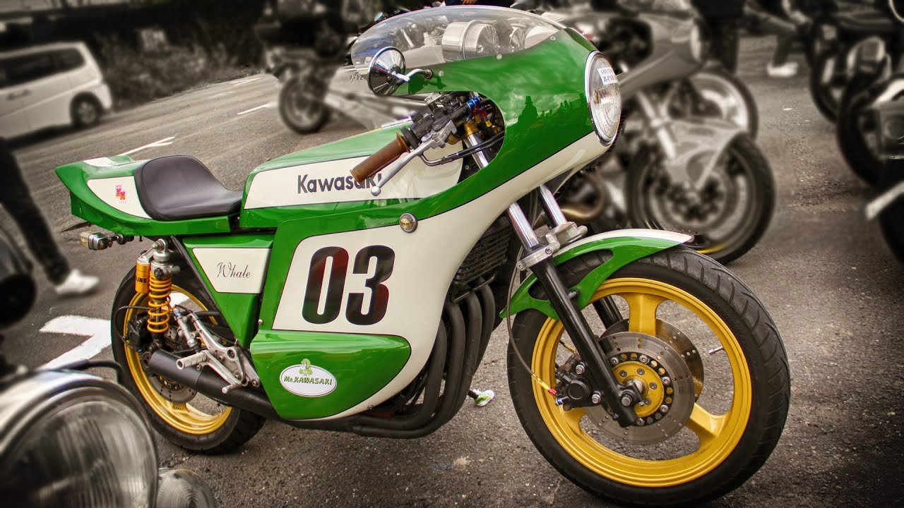 Kawasaki Z400FX Custom Bike ロングタンク&シングルシート - YouTube