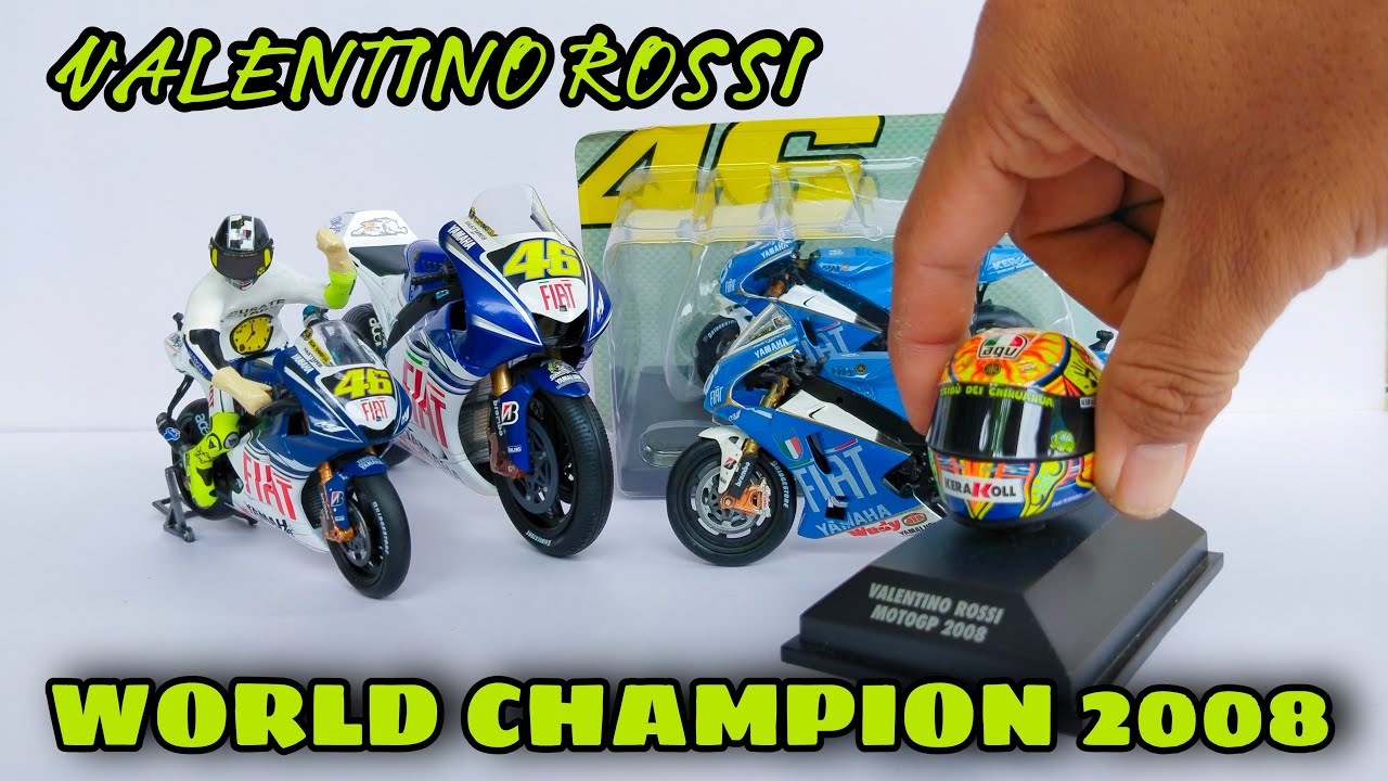 Valentino Rossi 2008 Diecast And figure || MINICHAMPS || Leo