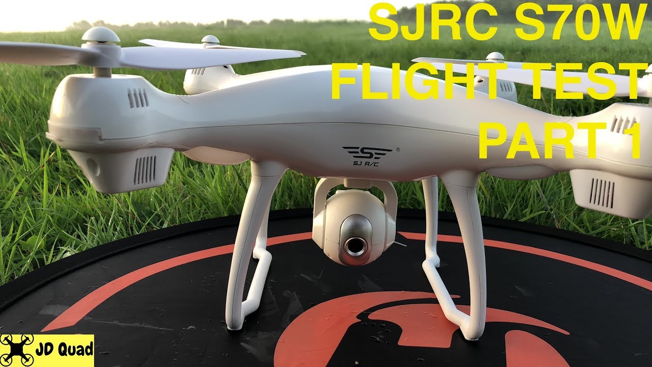 SJRC S70W GPS Follow Me Camera Drone Flight Test Review - YouTube