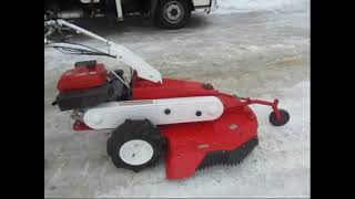 中古自走式オートモア 強力8馬力/刈幅800mm オーレックAM80 - YouTube