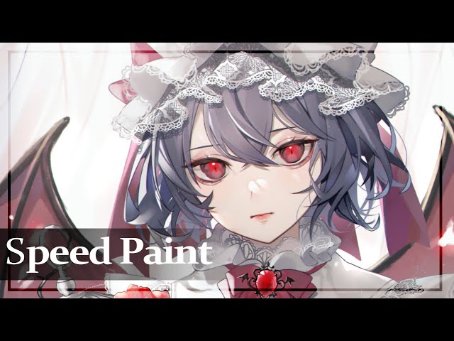 東方・イラストメイキング-】レミリア・スカーレット【speed painting
