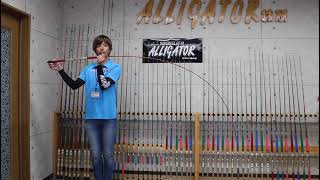 アリゲーター ビーダンサー 250 黒/ピンクプルトス 【allipre】: 竿