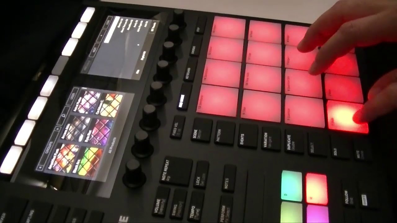 Native Instruments】MASCHINE MK3 ～ ドラム音源の呼び出し、PAD操作
