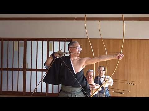 弓道】一つ的射礼 本多政和範士 川村光良範士 吉本清信範士（近景
