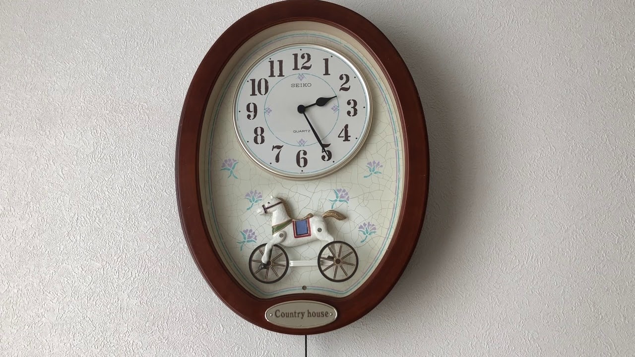 SEIKO Countryhouse RE510B からくり時計 - YouTube