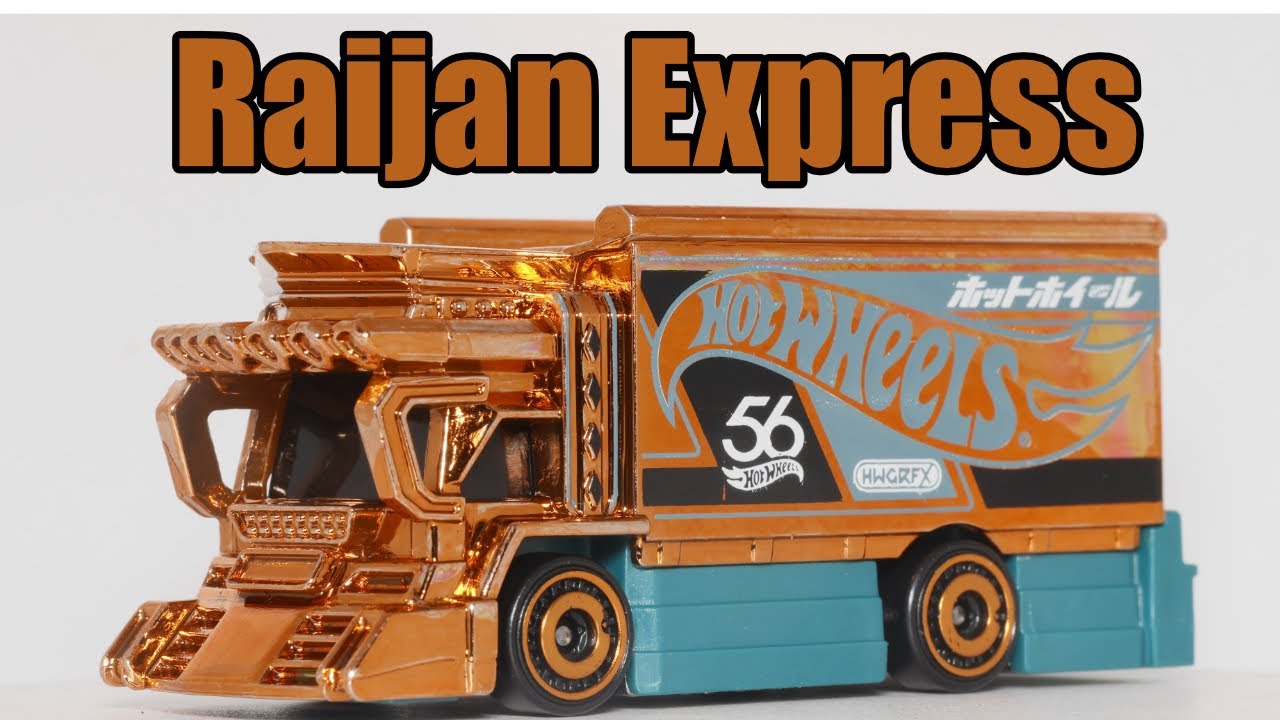 Hot Wheels 56th Anniversary Pearl and Chrome Set - Raijin Express