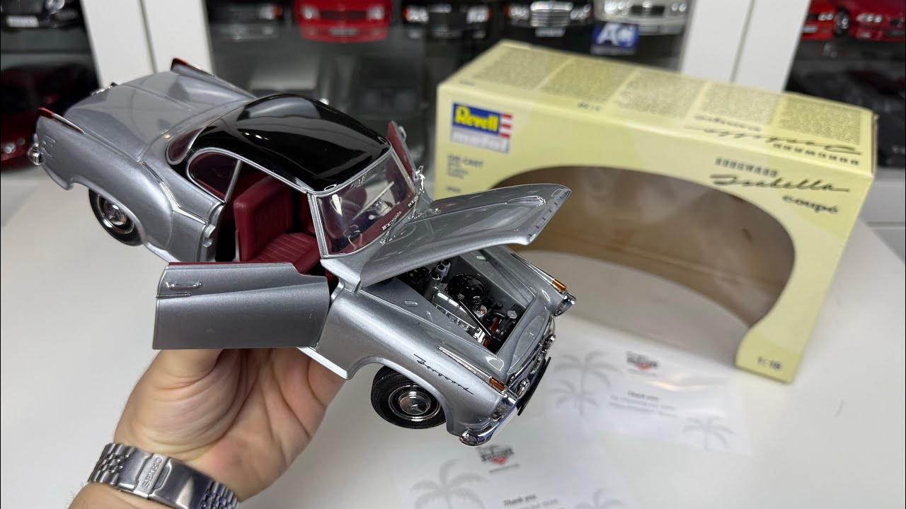 1:18 Borgward Isabella Coupe - Revell (Unboxing) - YouTube