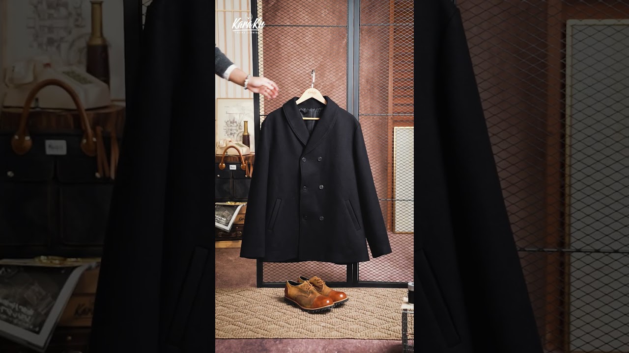 🎥【UNPACKING】ダブルブレストショールカラーピーコート - YouTube