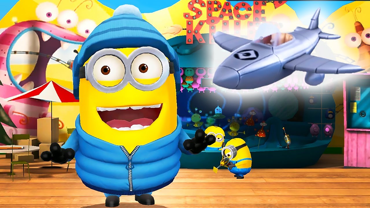 Snowboarder Minion and Airplane Prop in Lvl 319 ! Minion rush old
