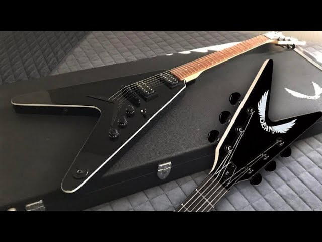 Dean VX (Flying V) Guitar in Classic Black - YouTube