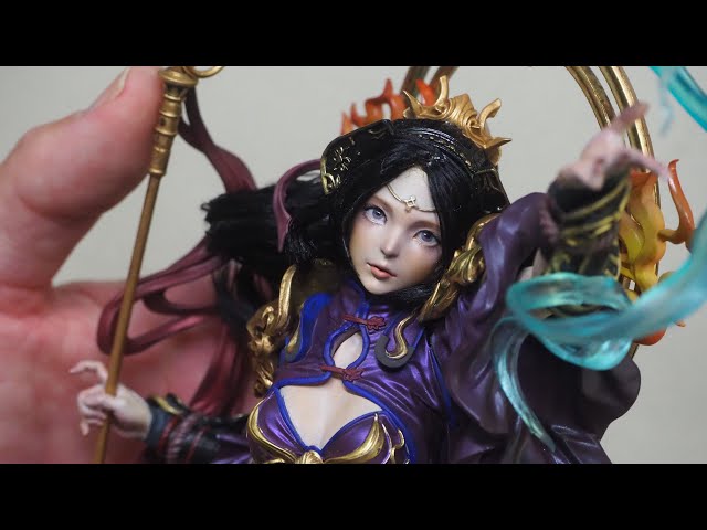 paint figupres/ガレージキット【女神仏】の塗装・製作風景 The