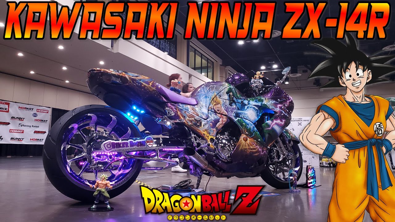 Dragon Ball Z Itansha 痛単車 | Kawasaki Ninja ZX-14R - YouTube