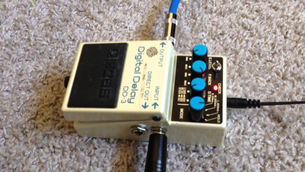 Boss DD3 Japan with Analogman Mod | Delay Pedal - YouTube
