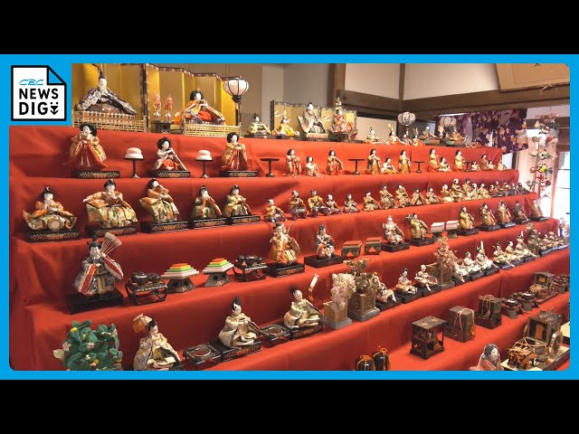 明治から昭和にかけての｢ひな人形｣約150体を展示 時代ごとに異なる表情