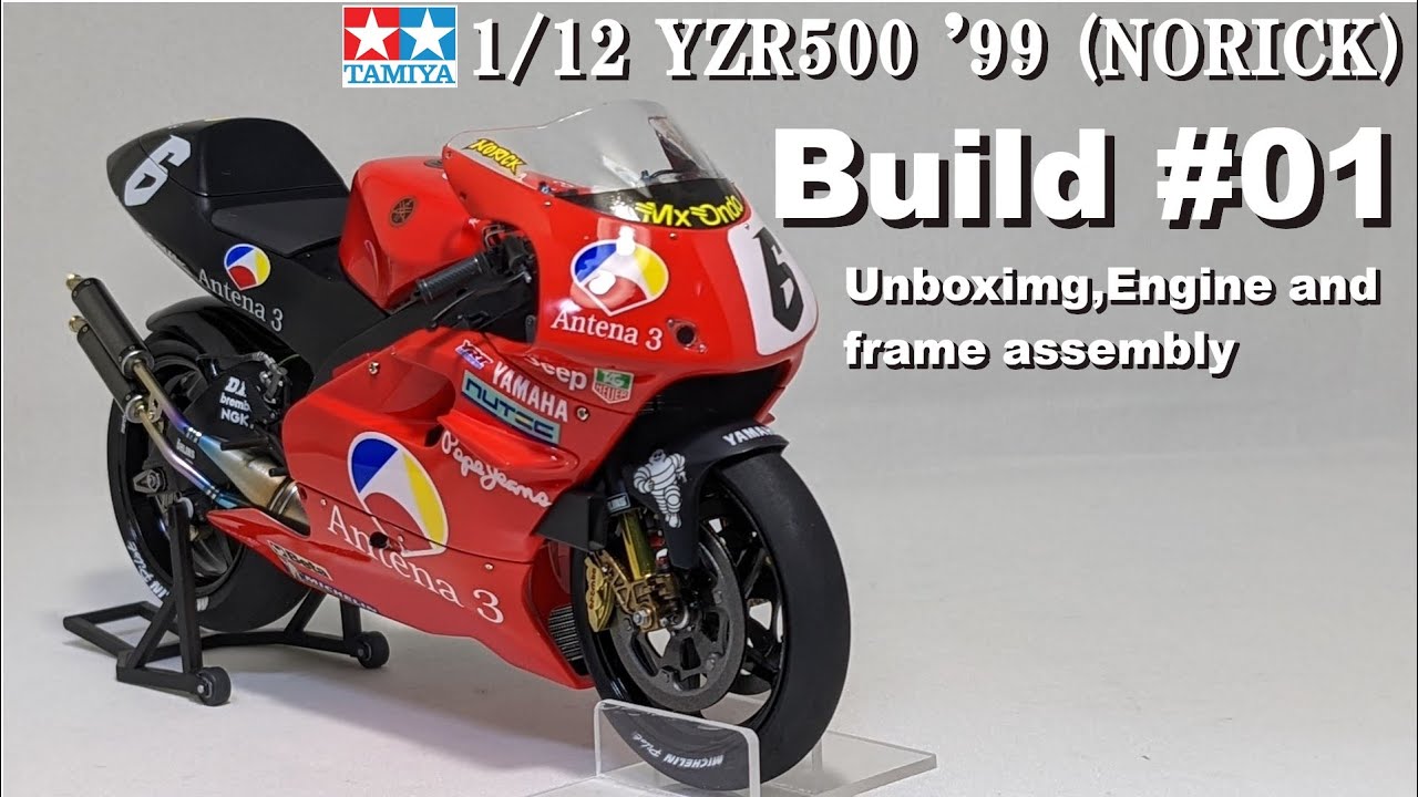 01 Building 1/12 Antena3 YZR500 '99 (NORICK) - YouTube