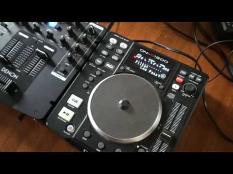 DENON DN-S1200 using the low pass filter effect - YouTube