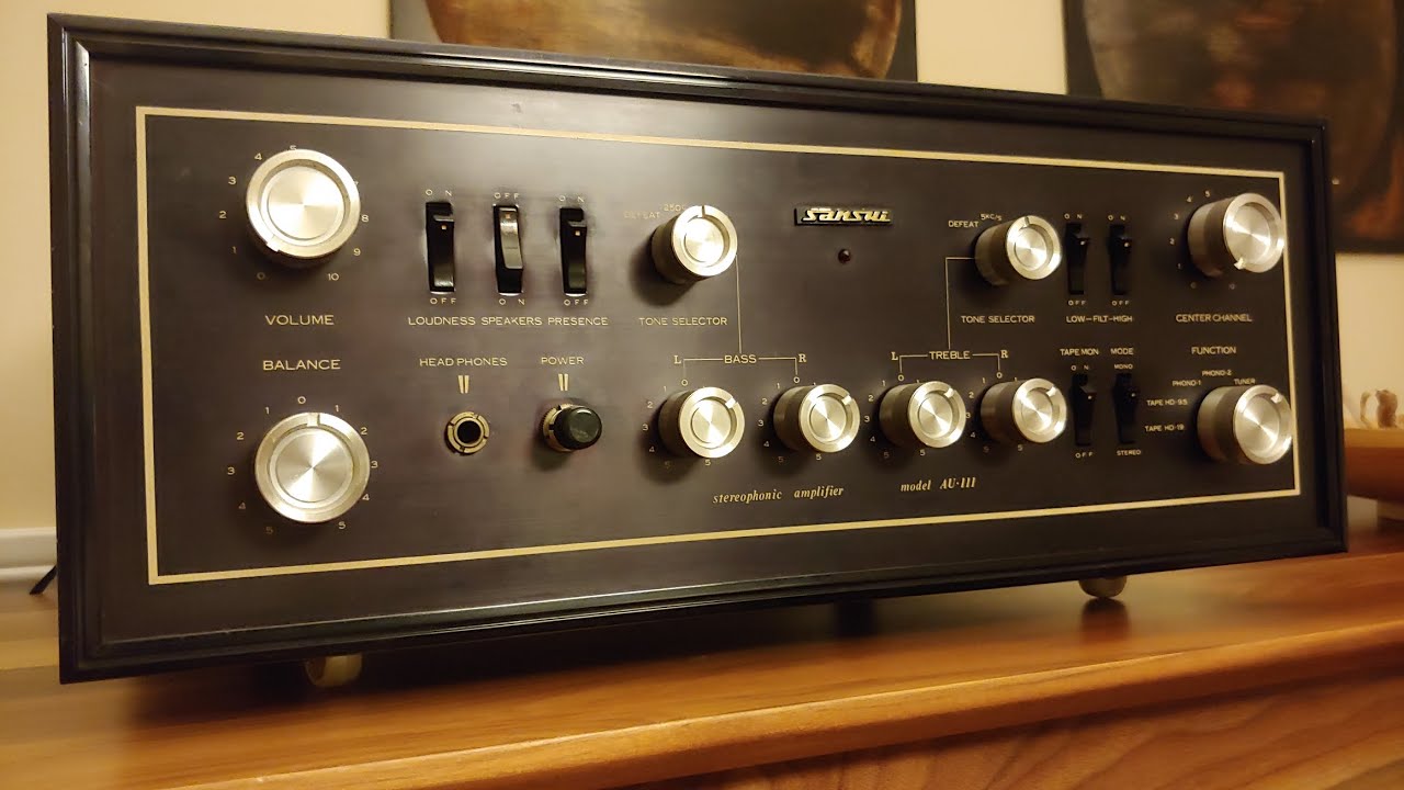 Sansui AU-111 Integrated Tube Amplifier! - YouTube