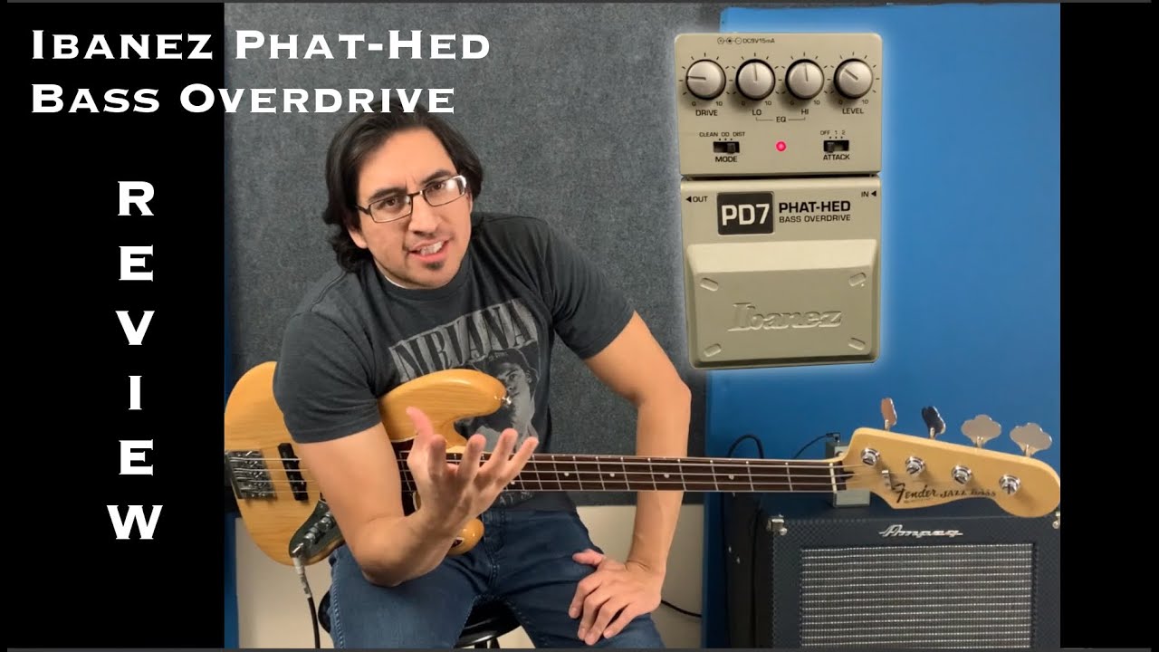 Ibanez Phat-Hed PD7 Bass Overdrive Pedal Review - YouTube