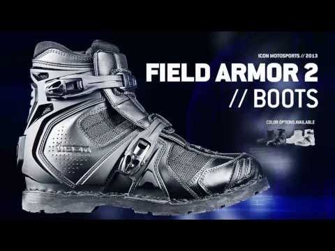 Icon Field Armor 2 Boots 2014 at BikeBandit.com - YouTube
