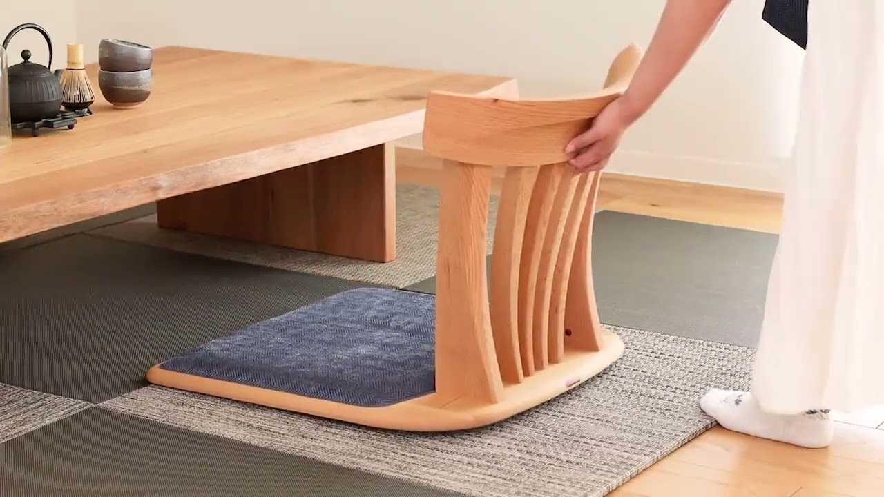 飛騨家具 shirakawa シラカワ Wakon 和魂 座椅子 国産家具 無垢