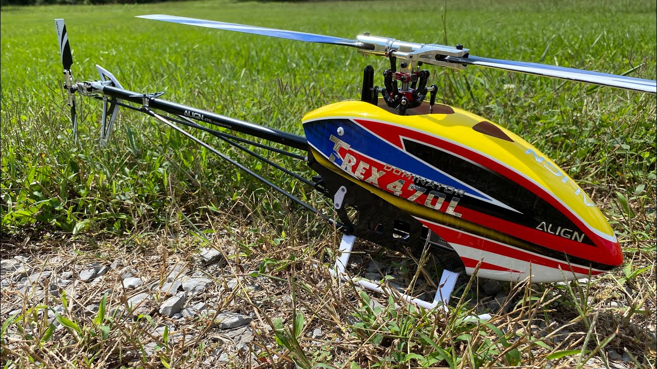 Align Trex 470LM Maiden Flight For Jeff - YouTube
