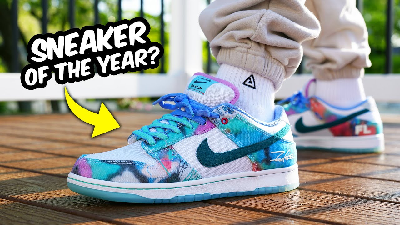 FUTURA Nike SB Dunk Low Bleached Coral REVIEW & On Feet - YouTube