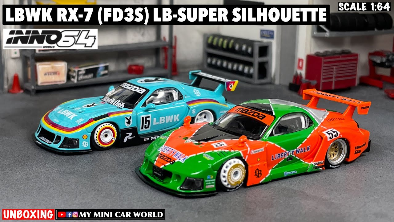 MY MINI CAR WORLD』UNBOXING INNO64 1/64 LBWK RX-7 (FD3S) LB-SUPER