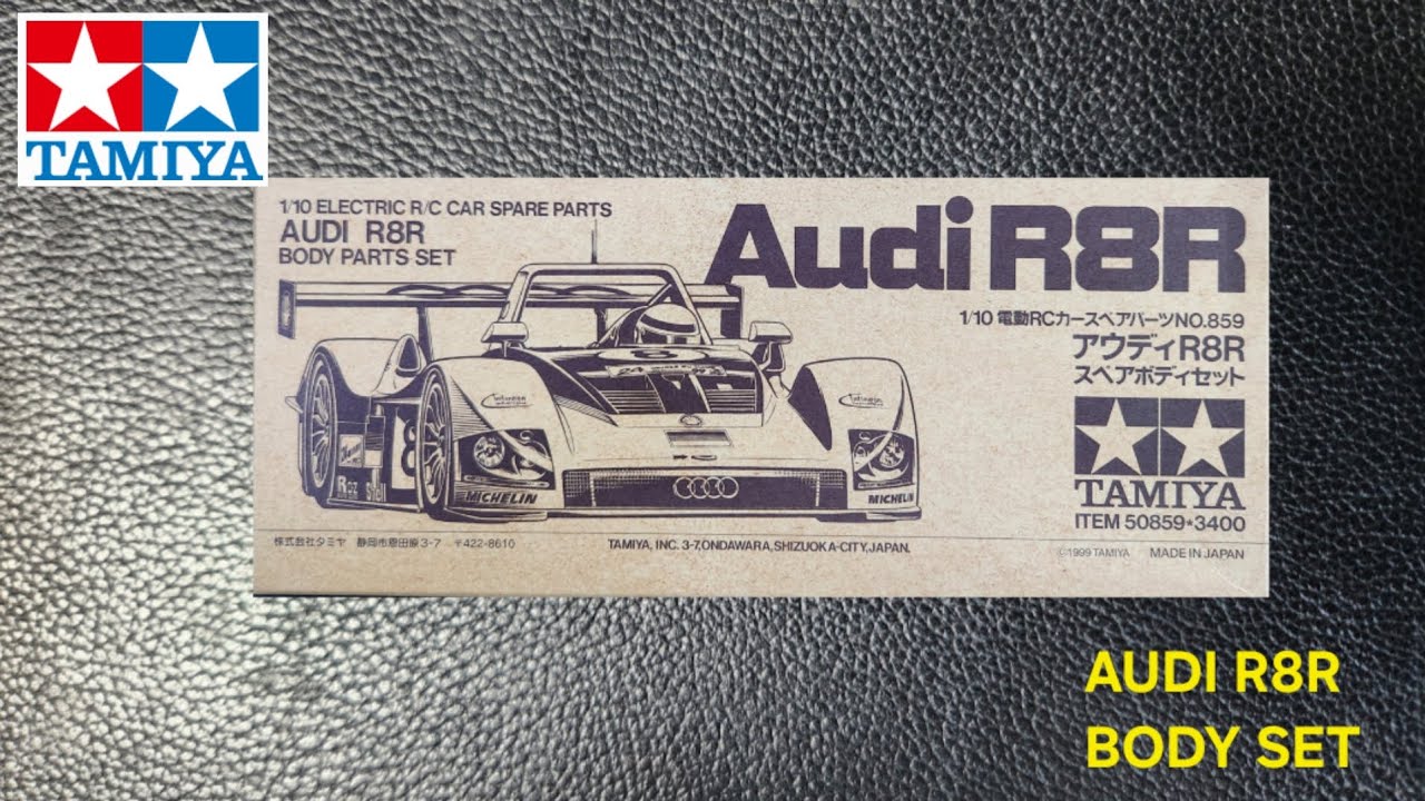 TAMIYA Audi R8R Body Parts Set Unboxing | 1/10 RC Racing Car