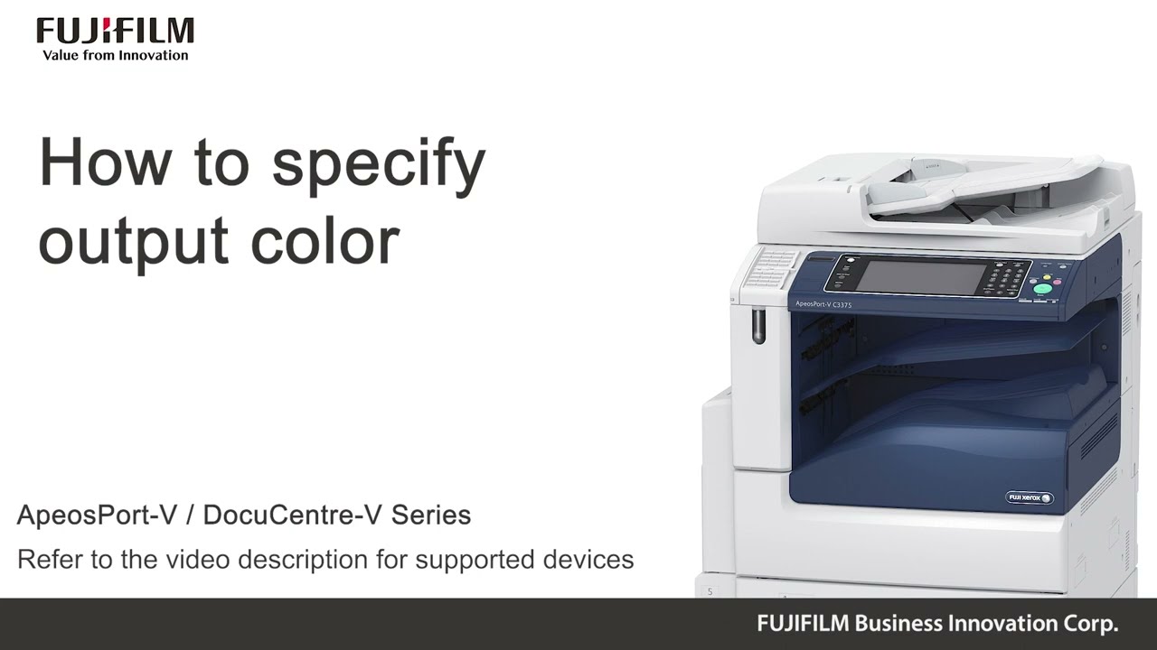 How to specify output color - YouTube