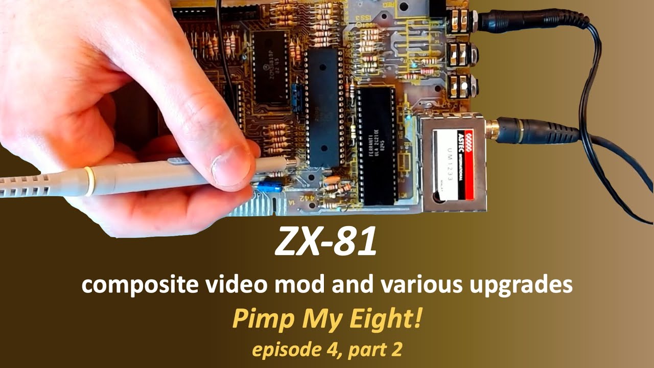 ZX-81 composite video mod and various upgrades - YouTube