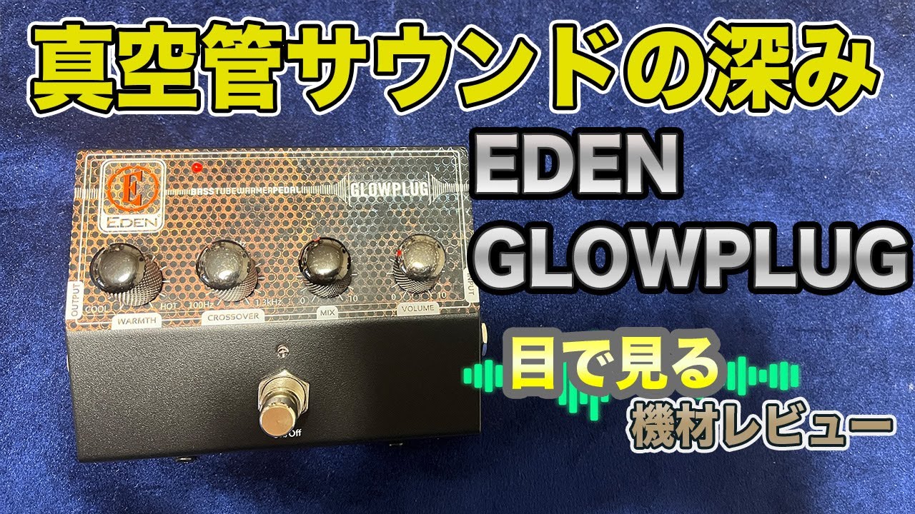 目で見る機材レビュー】真空管サウンドの深み EDEN GLOWPLUG BASS